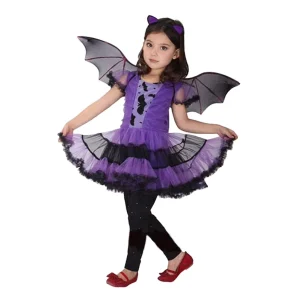 Kids Halloween Cosplay Cloak Dress for Boys and Girls, Vampire Witch Design
