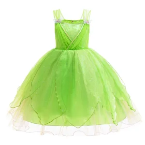 Kids Halloween Fairy Tale Tiana Role Play Princess Costume DISP-008