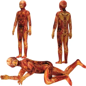 Kids Halloween Zombie Zentai Suit Cosplay Costume