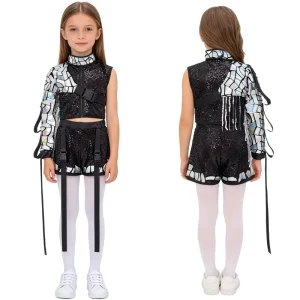 Kids’ Hip Hop Dance Outfit Ages 5-11 with Top and Shorts