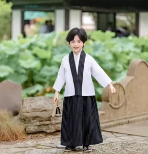 Kids Japanese Traditional Costume Kimono Children’s Samurai Clothes Boys Cardigan Kimono Sets Child Stage Performance Clothing