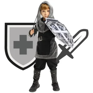 Kids’ Medieval Knight Costume for Halloween Role Play and Carnival Cosplay