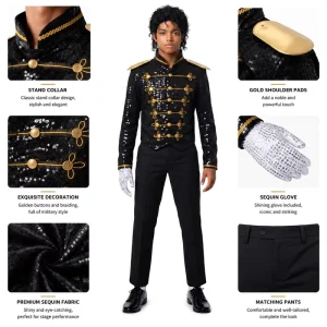 Kids Pop Star Sequined Dance Costume Rhythm Performance Outfit Halloween Stage Costume