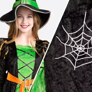 Kids Pretty Witch Princess Cosplay Costume Set with Accessories