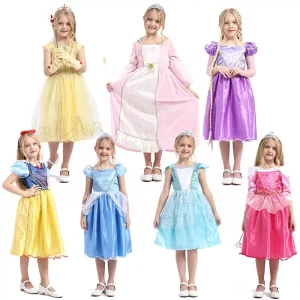 Kids Princess Dress Halloween Party Costume for Girls Cosplay