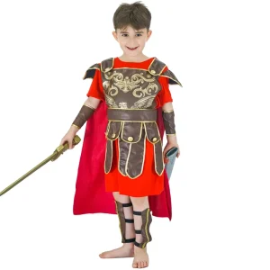 Kids Renaissance Native Warrior Costume for Boys