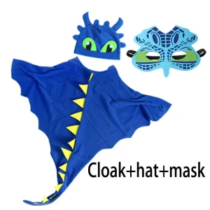 Kids Toothless Dragon Costume Cloak with Hat