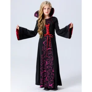 Kids’ Vampire Costume Halloween Party Dress-Up Costume for Girls