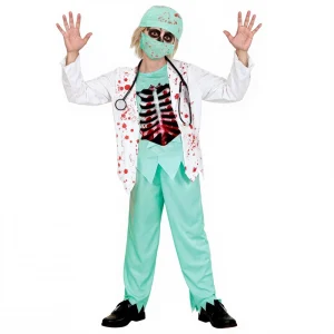 Kids Zombie Doctor Costume Bloody Surgeon Outfit