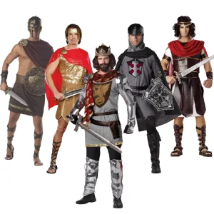 King Arthur Lancelot Renaissance Men’s Medieval Knight Costume for Adults