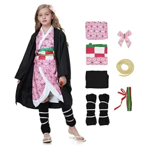 Kochou Japanese Kimono Cosplay Costume Full Set