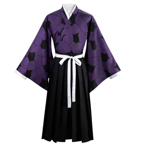 Kokushibo Anime Role playing Cosplay Costume Kimono Polyester Fibre Halloween Stage Performance Wear Outfit Adult
