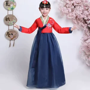 Korea Traditional Boys & Girls Costume Children Halloween School Performance Dress Cosplay Clothing Set