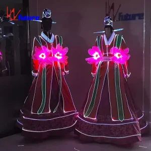 Korean Ethnic Light-Up Stage Performance Costume Handmade Mascot Costume