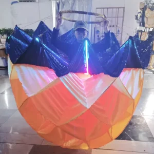 LED Colorful Disco Costume Creative Party Ideas Ballroom Wearing Ball like Party Costume Stage Performance