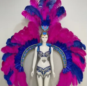 Large Angel Ostrich Feather Wings Fairy Costume for Samba Performance