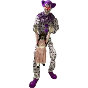 Large Life-Size Moving Clown Animatronic Prop Decoration