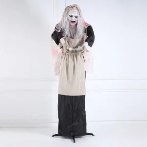 Large Standing Ghost Halloween Decoration for Indoor and Outdoor Use