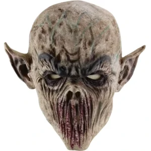 Latex Animal, Zombie Demon, and Bloodied Clown Halloween Masks