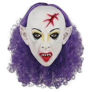 Latex Halloween Full-Face Mask with Custom Color for Masquerade, Cosplay, and Parties
