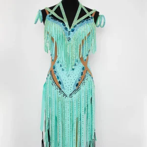 Latin Dance Chain Dress Costume