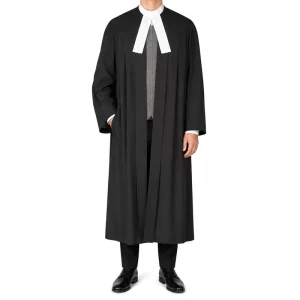 Long Sleeve Black Clergy Uniform Robe Fourteen Solid Color Church Pastor Choir Staff Gown Custom Inner Embroidery Logo