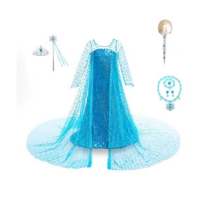 Long Sleeve Princess Cosplay Dress for Girls