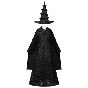 Luolan Wicked Witch Children’s Halloween TV Movie Cosplay Costume Black Puffy Skirt Dress Polyester