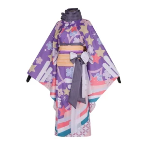 Madoka Magica Homura Kimono Cosplay Costume Halloween Anime Performance Dress