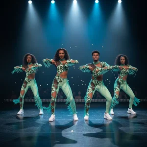 Majorette Dance Uniforms with Fringe 50 Pcs Set Custom Money Print Spandex Stage Performance Wear Majorette Costumes