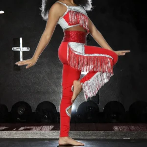 Majorette OEM Performance Wear Custom Spandex Stage Dance Costume Ballroom Uniform for Competition One Size Fits All