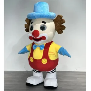 Manufacturer Adult Performance Clothing Circus Inflatable Clown Mascot Costume for Cosplay Parties Mascot Dress