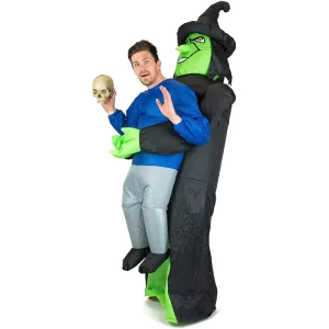 Manufacturers Supply Adult Inflatable Scary Witch Halloween Cosplay Costume