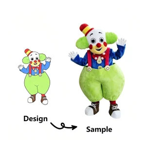Mascot Supplier Adult Inflatable Clown Costume Cosplay Prop Production Model