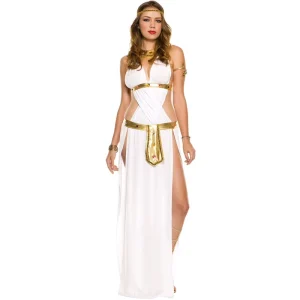 Medieval Costume Women Ancient Greek Goddess Halloween Costume Cleopatra Athena Dress Costume Party Cosplay Carnival Fancy Dress