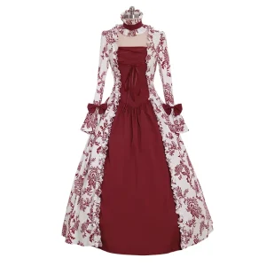 Medieval Court Queen Party Halloween Cosplay Costume
