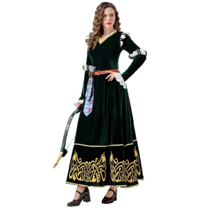 Medieval Court Style Halloween Costume Brave Legend Melinda COSplay Dress Women’s Adult Polyester