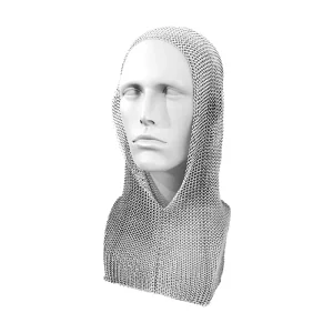 Medieval European Stainless Steel Chainmail Shirt Stab-Proof Armor Top