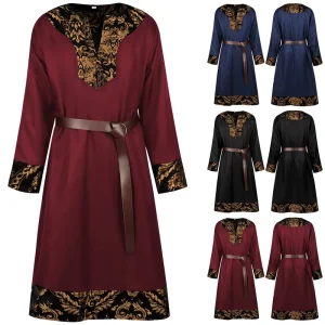 Medieval Halloween Knight Role-Play Costume Stage Performance Warrior Costume