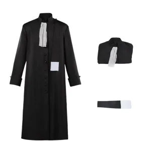 Medieval Lawyer’s Robe Choir Leader’s Gown Retro Cosplay Performance Dance Costume