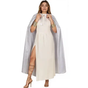 Medieval Robe Hood for Adult Men and Women Halloween Party Cosplay Performance Wear Stage Stage Performance Clothing