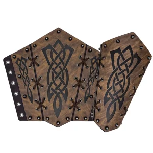 Medieval Viking Knight Bucket Nail Wrist Guard Cosplay Costume Prop