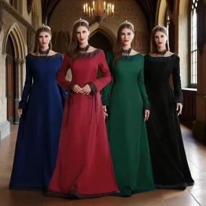 Medieval Women’s Costume Dress Historical Gown Renaissance Style TV Movie Cosplay Outfit Vintage Halloween Party Clothing