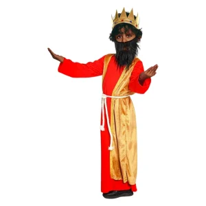 Medieval Yellow-Faced King Boys’ Cosplay Costume Synthetic Fibre Stage Performance Outfit