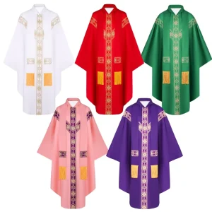 Men Women Medieval Retro Priest Monk Long Gown Cosplay Costume Cross Print Muslim Missionary Cloak Cape Halloween Party Robe