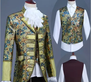 Men’s Court Drama Performance Costume Suit
