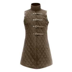 Men’s Gambeson Aketon Armor Vest Coat Medieval Viking Sleeveless Outfit