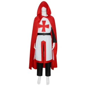 Men’s Halloween Medieval Crusader Knights Templar Tunic Costume MDEC 050