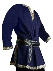 Men’s Medieval Viking Pirate Warrior Cotton Robe with Short Sleeves
