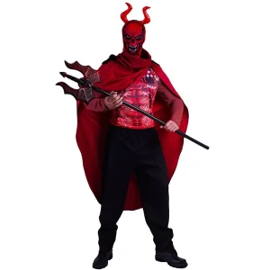 Men’s Red Devil Demon Halloween Role-Play Costume